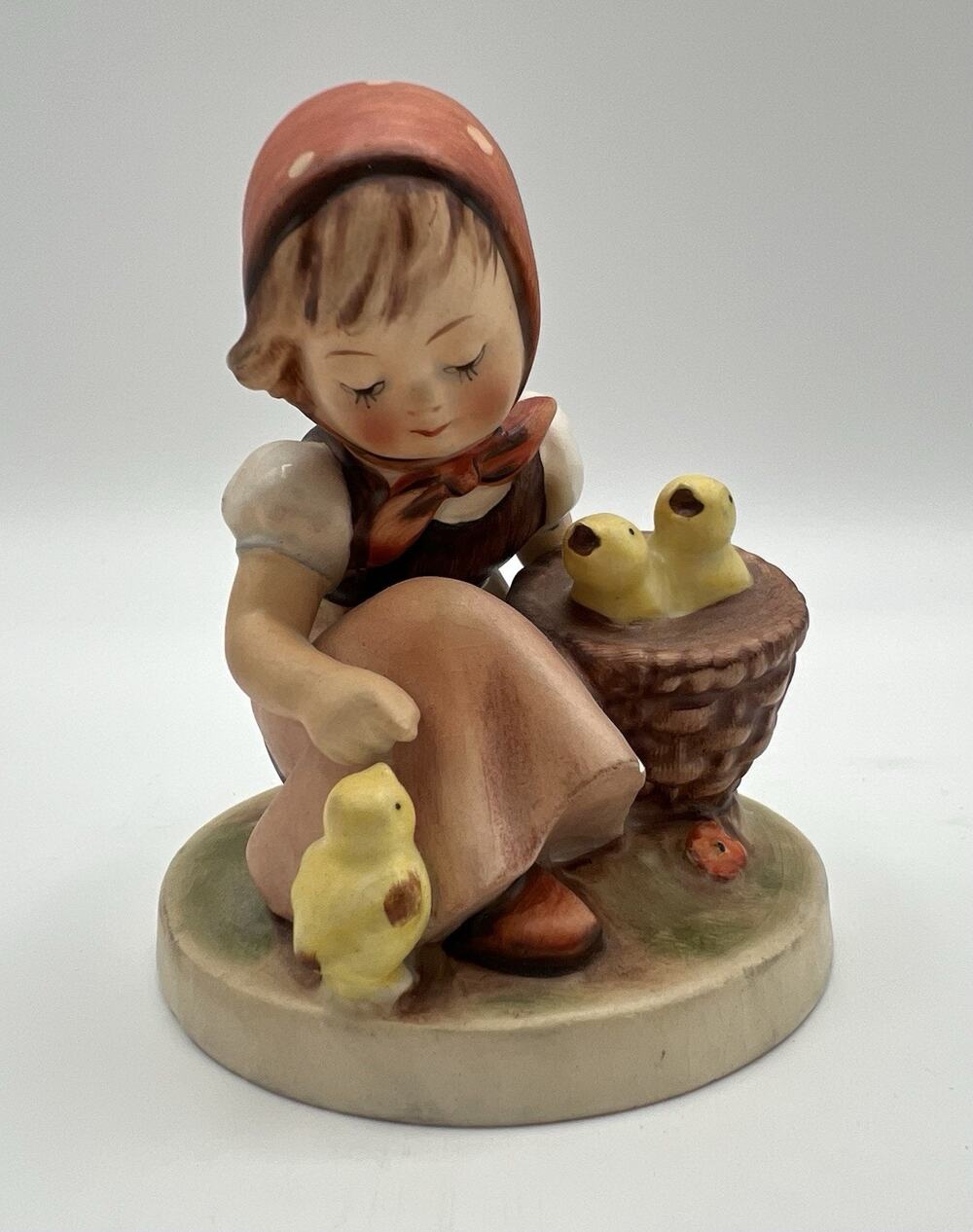 Hummel Goebel Figure 57/0 CHICK GIRL Figurine 3.5” TMK2 Vintage Germany